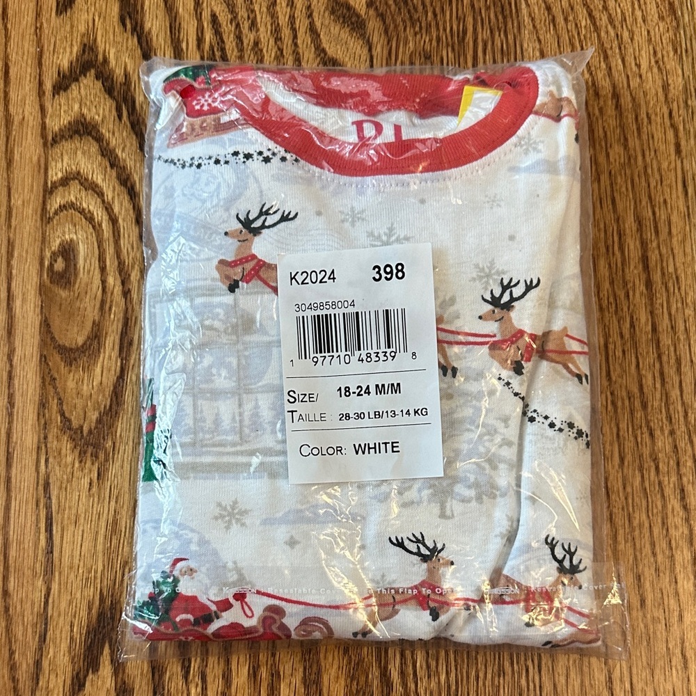 NIB Santa Sleigh 2pc PJ set